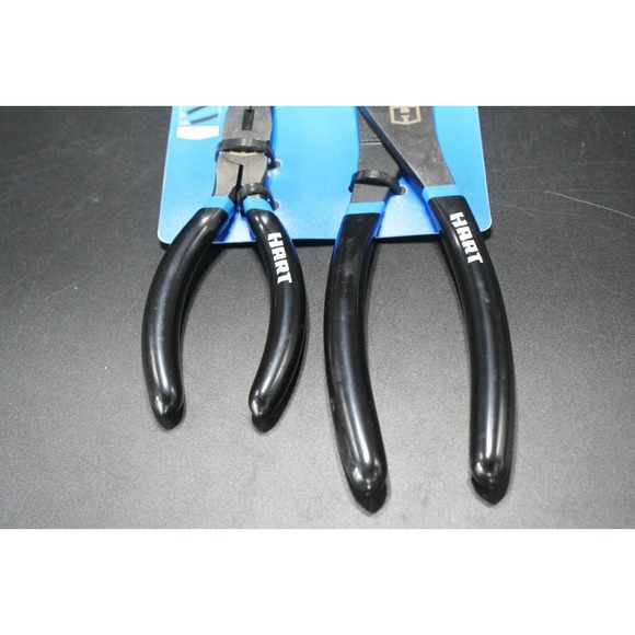 2 Piece Pliers Set From Hart-6" Long Nose &‎ 8" Slip Joint Brand New - Picture 3 of 7